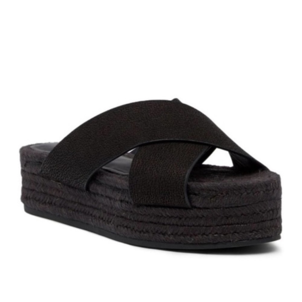 All Saints Jute Black Espadrilles. Size 37